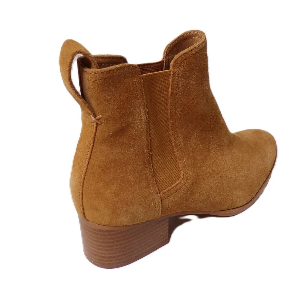 🆕 RAG & BONE Rover Chelsea Suede Bootie Ankle Boot Gold Tan 8 - Picture 6 of 8